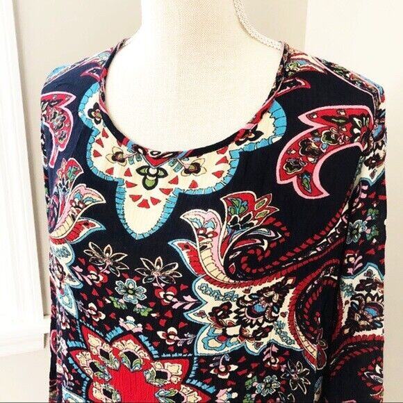 Altar’d State Boho Long Sleeve Floral Dress Size Medium - Picture 2 of 7